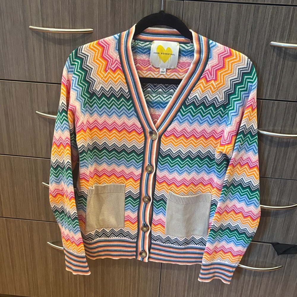 Colorful Chevron Cardigan